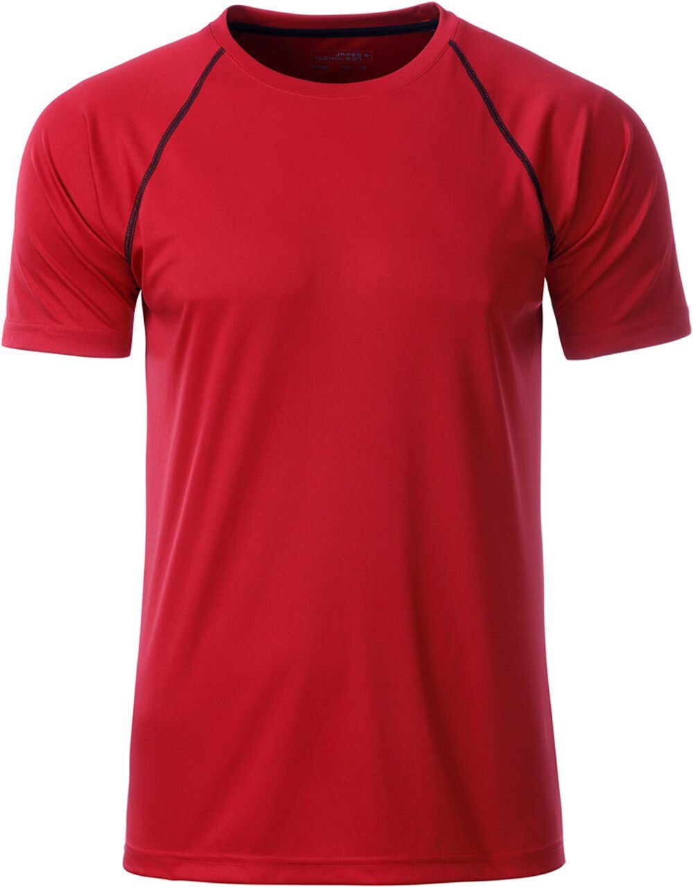 James & Nicholson Funktionsshirt James schnell Funktions-Shirt red/black & Nicholson JN trocknend 496 Herren