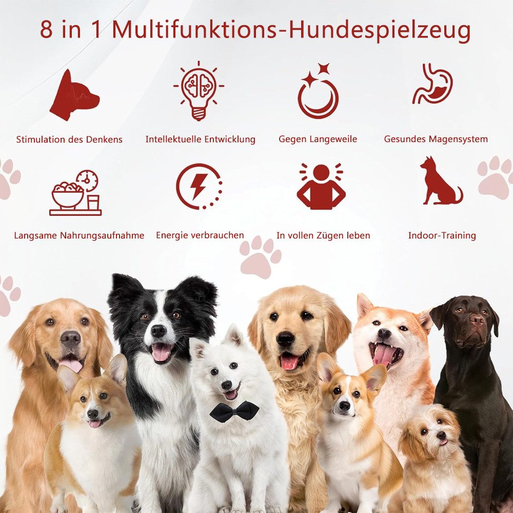 TUWENA Tier-Beschäftigungsspielzeug Intelligenzspielzeug für Hunde, spielzeug Interaktives mit Slow Feeder