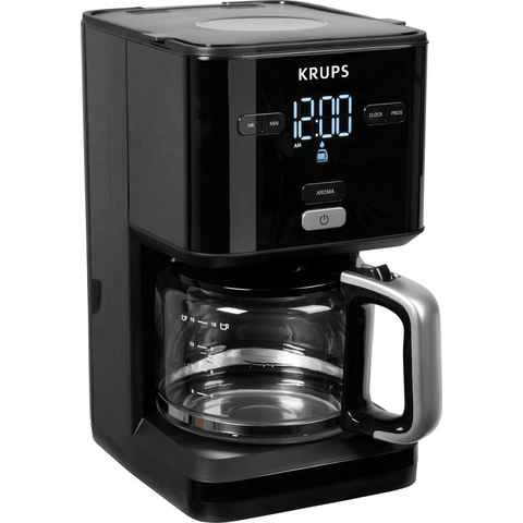 Krups Filterkaffeemaschine KM6008 Smart'n Light, 1,25l Kaffeekanne, 24-Std-Timer, automatische Abschaltung nach 30 Minuten