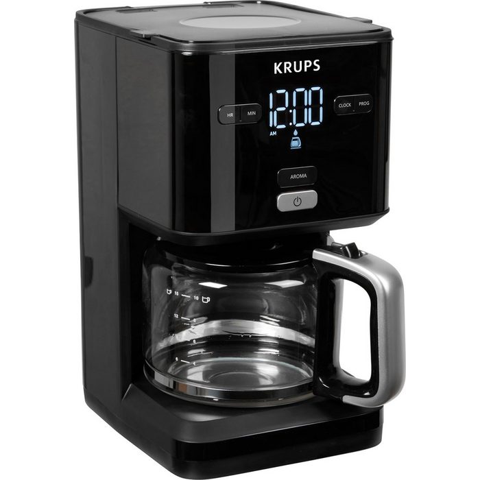 Krups Filterkaffeemaschine KM6008 Smart'n Light 1 25l Kaffeekanne 24-Std-Timer automatische Abschaltung nach 30 Minuten