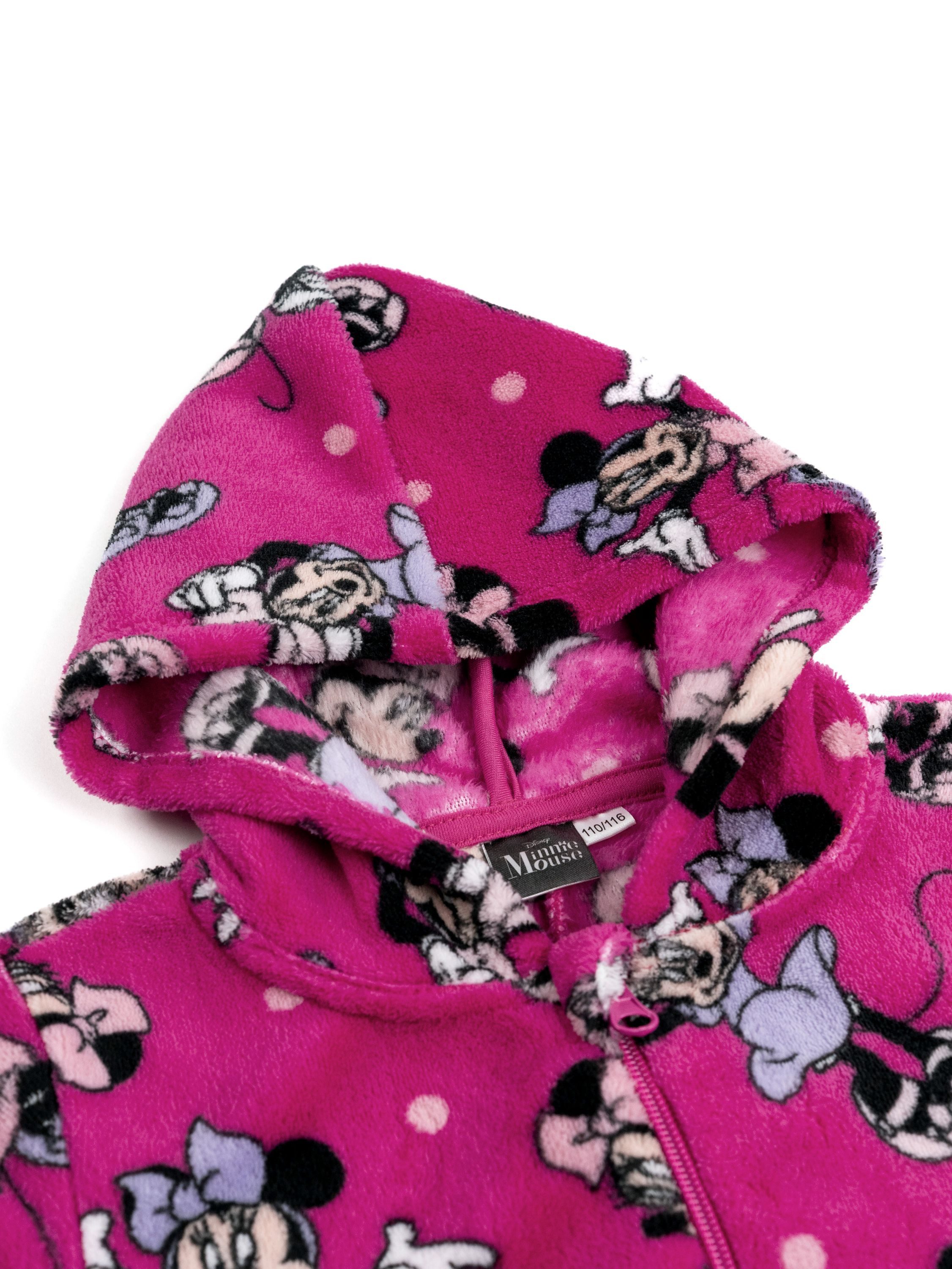 United Labels® Jumpsuit Disney Minnie Mouse Jumpsuit mit Kapuze Overall Pyjama Schlafanzug