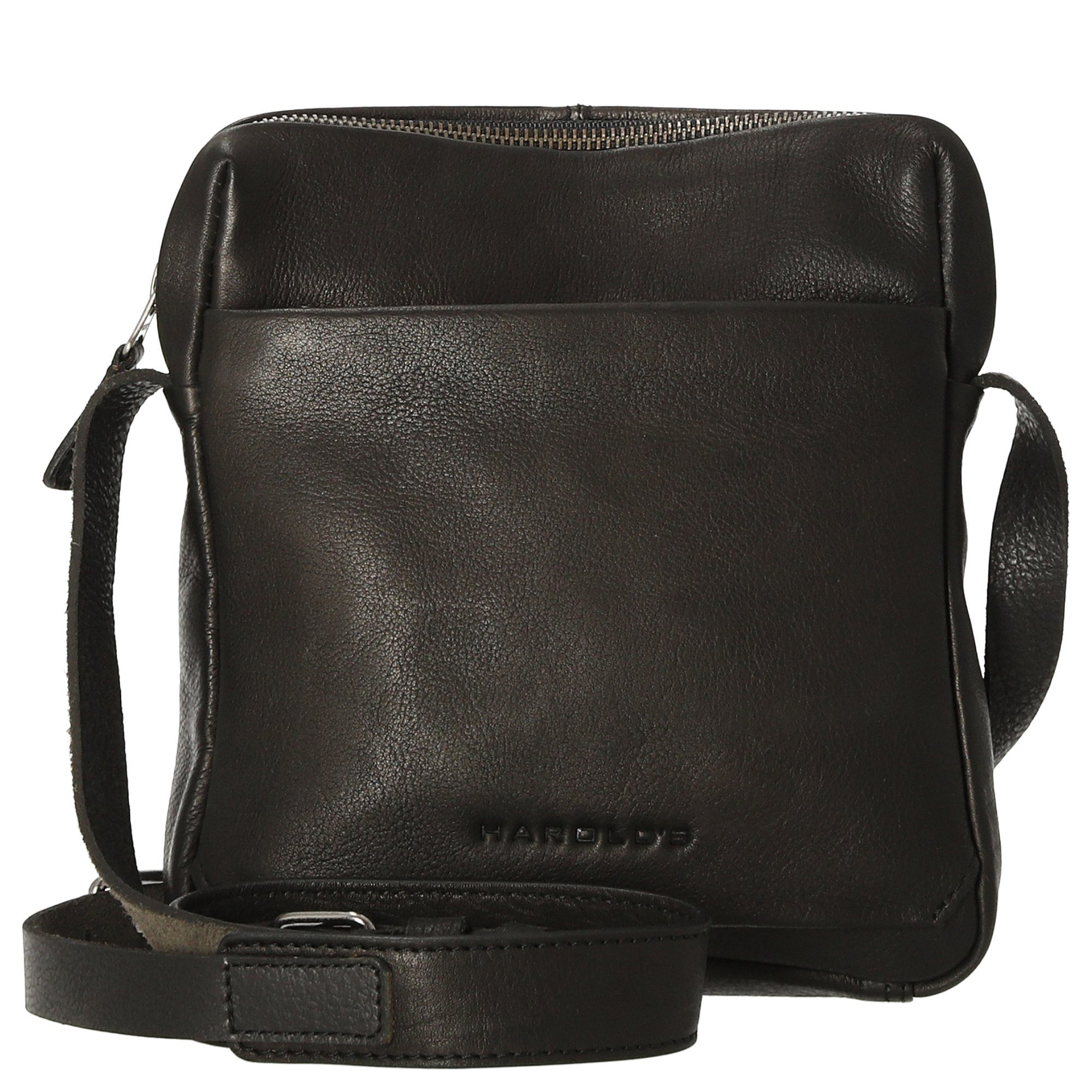 Crossbag black (1-tlg) Umhängetasche Harold's - 21 cm Schultertasche Lane Ivy