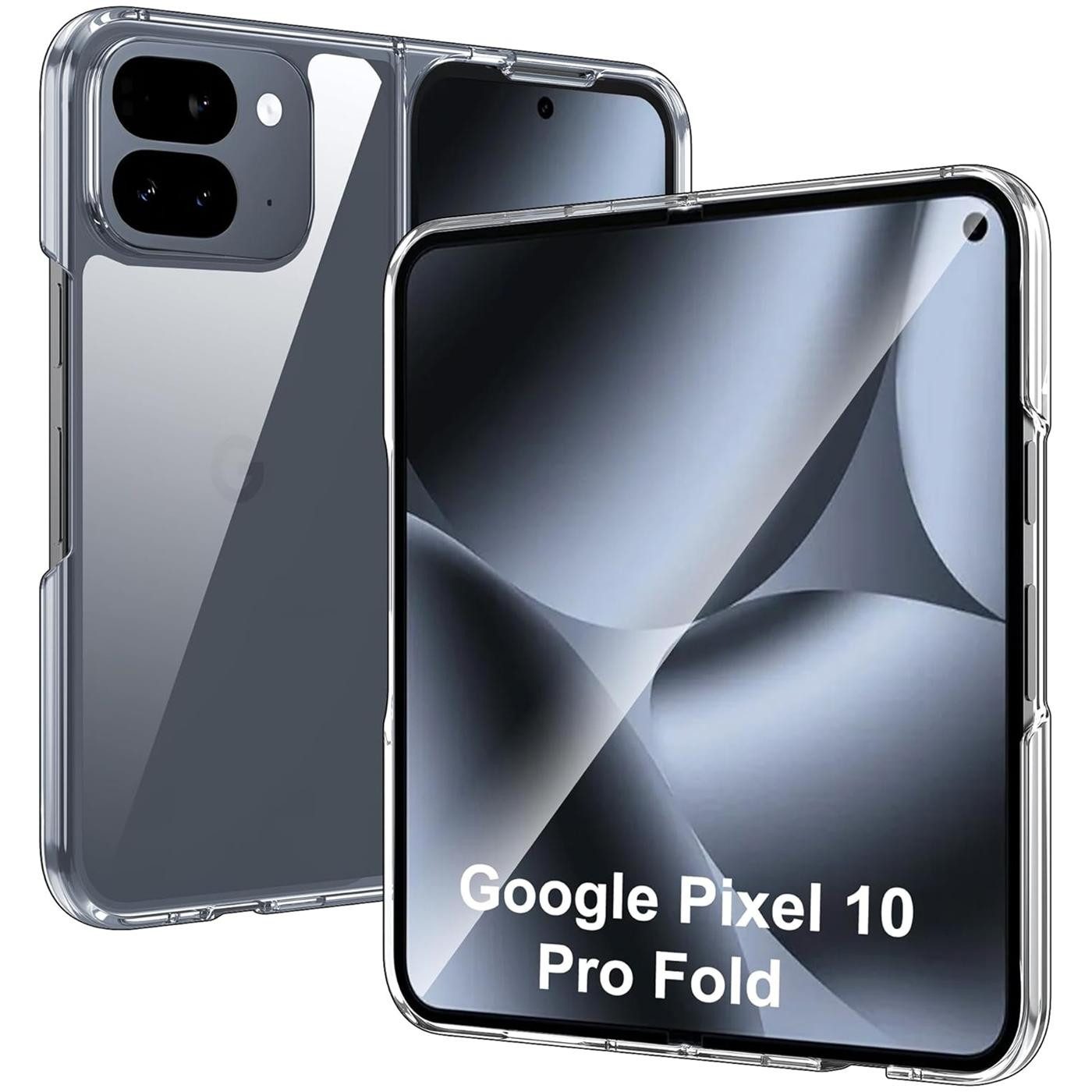 CoolGadget Handyhülle Transparent Ultra Slim Case für Google Pixel 10 Pro Fold 6,4 Zoll, Silikon Hülle Dünne Schutzhülle für Pixel 10 Pro Fold Hülle