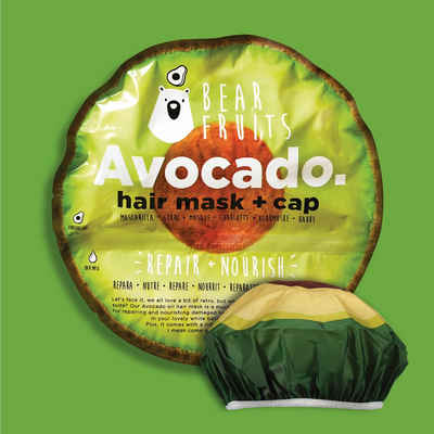 Bear Fruits Haarkur Avocado - Hair mask + cap
