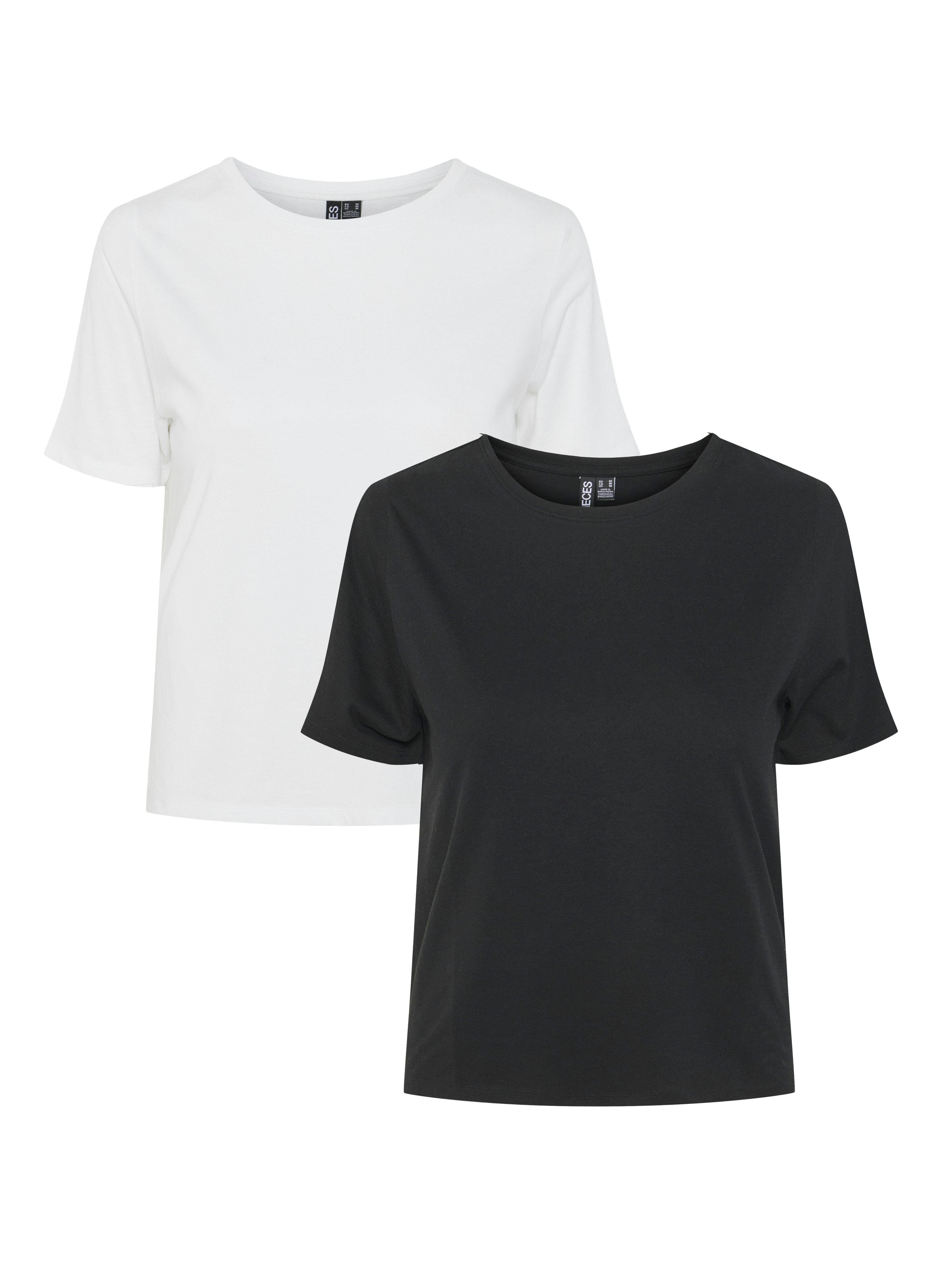 pieces Kurzarmshirt PCAMIRA SS TEE 2-PACK günstig online kaufen