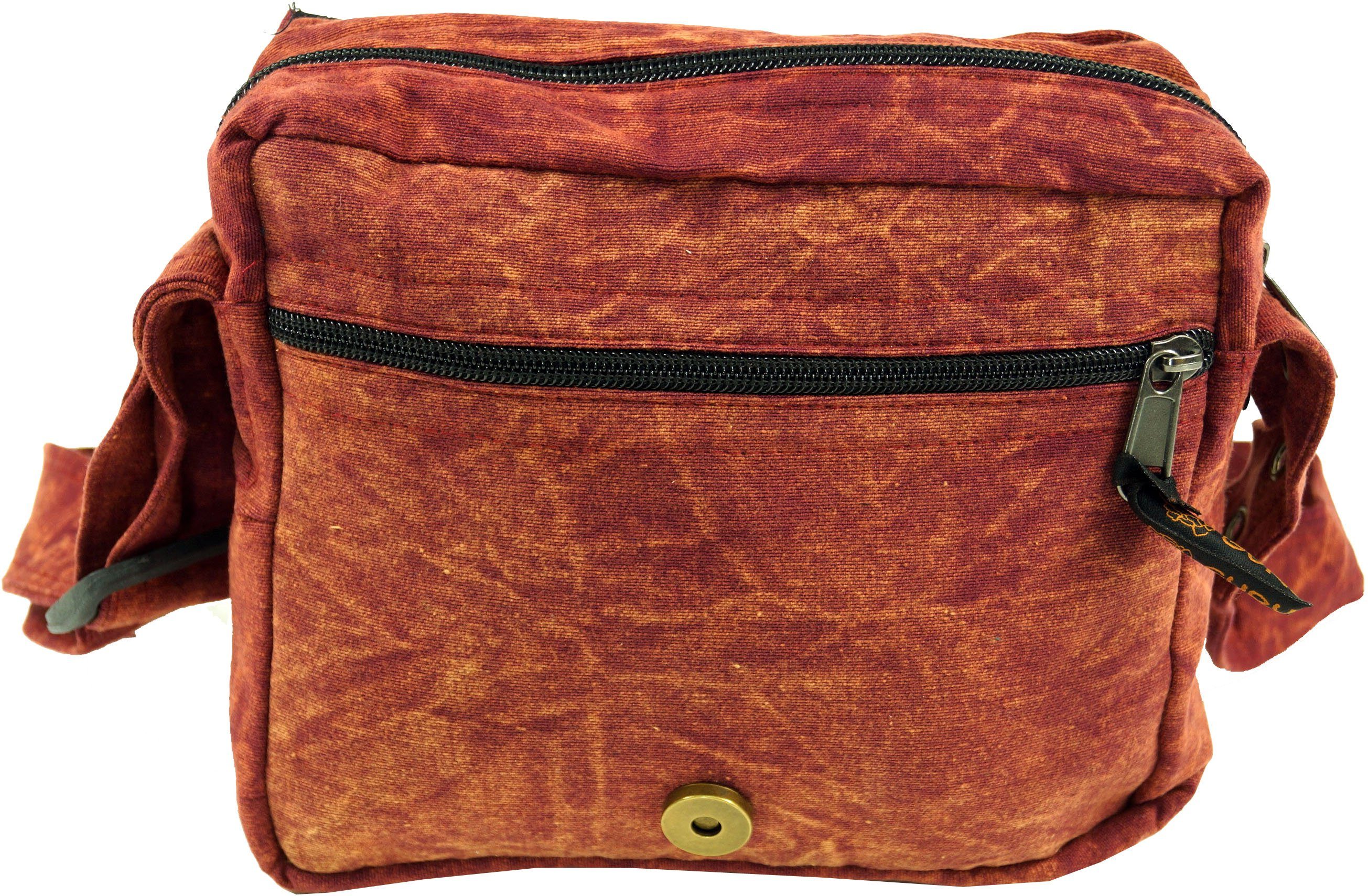 Guru-Shop Schultertasche Ethno Schultertasche, Nepaltasche Stonewash..