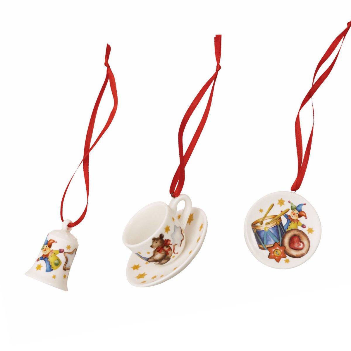 Hutschenreuther Christbaumschmuck Sammelserie Weihnachtslied 2026 Weihnachtsgeschirr, 3-tlg.
