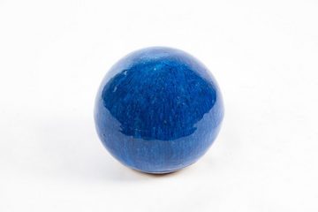 Teramico Dekokugel Gartenkugel Rosenkugel Keramik 12x10cm Blau, 100% Frostfest