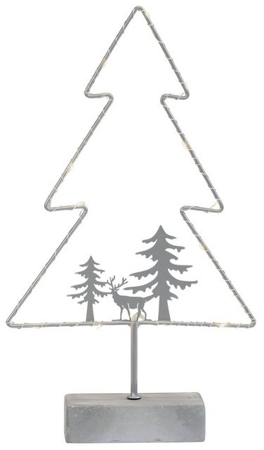 my home LED Baum »Timon«, Weihnachtsbaum, Gestell mit 15 warmen LED's, Höhe ca. 39,5 cm, Batteriebetrieb-Otto