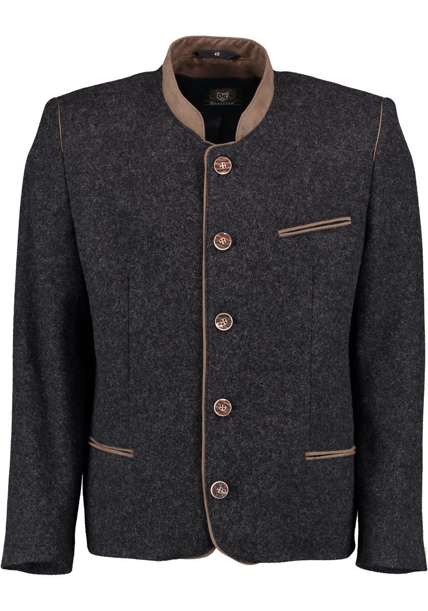 OS Trachten Trachtenjanker Vodes Regular Fit, Stehkragen, 3 Taschen, Kontra günstig online kaufen