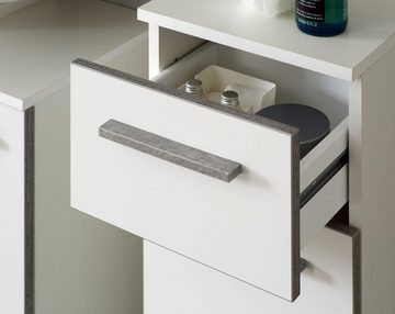 Saphir Unterschrank Quickset 953 Breite 30 cm, Badschrank mit Sockel, Schubkasten