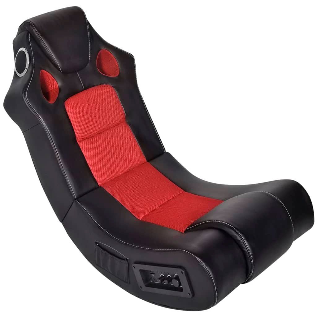 vidaXL Gaming-Stuhl Musiksessel St) Rot Kunstleder (1 Schwarz Rot und | Rot