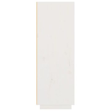 furnicato Sideboard Highboard Weiß 60x40x116,5 cm Massivholz Kiefer