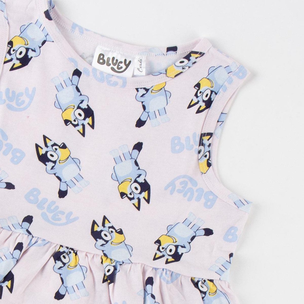 Bluey Sommerkleid Kleid Kinder Baumwollkleid Freizeitkleid Mädchen (Packung)