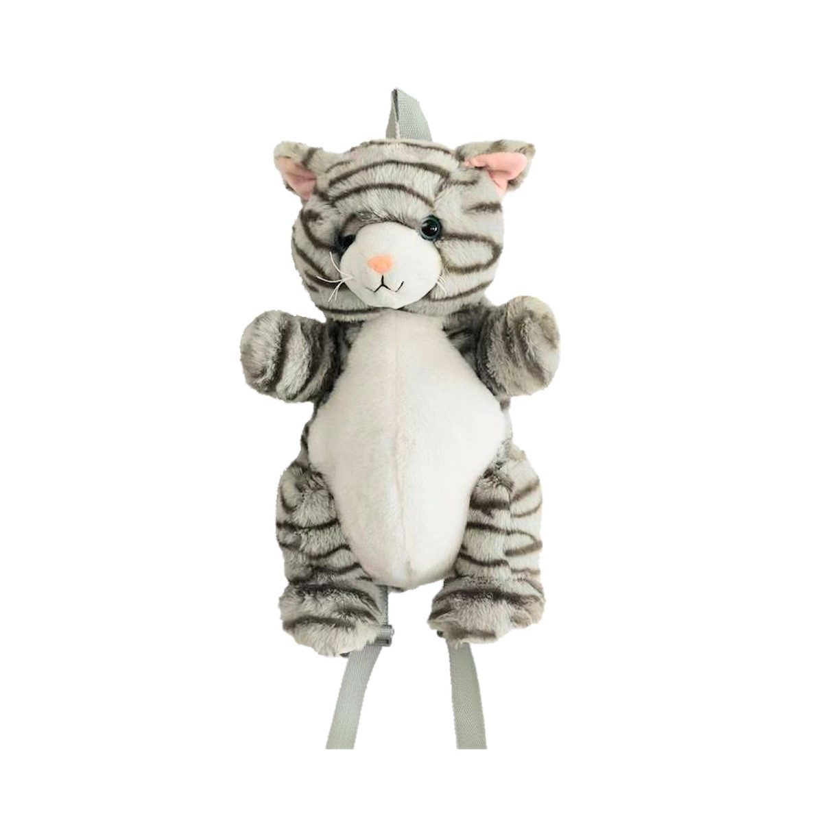 inware Kuscheltier Inware Rucksack Katze grau 36 cm