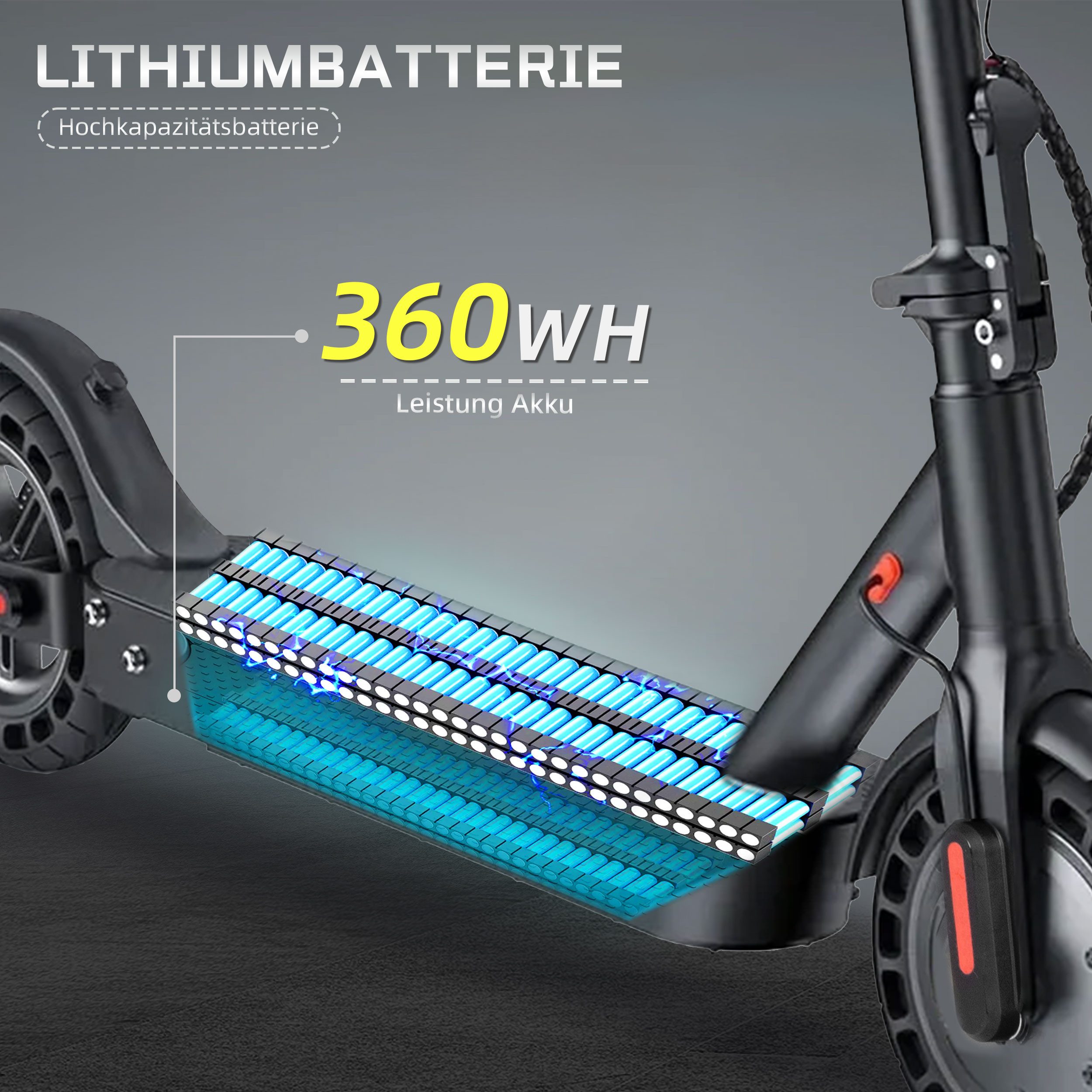 Sinaopus E-Scooter 10 Zoll E-roller, Elektroroller mit Straßenzulassung (ABE), klappbar, 500,00 W, 20,00 km/h, (max. 120kg, Steigfähigkeit 20 °, mit App), E-ABS+Scheibenbremse, Stoßdämpfer, ab 14 Jahre