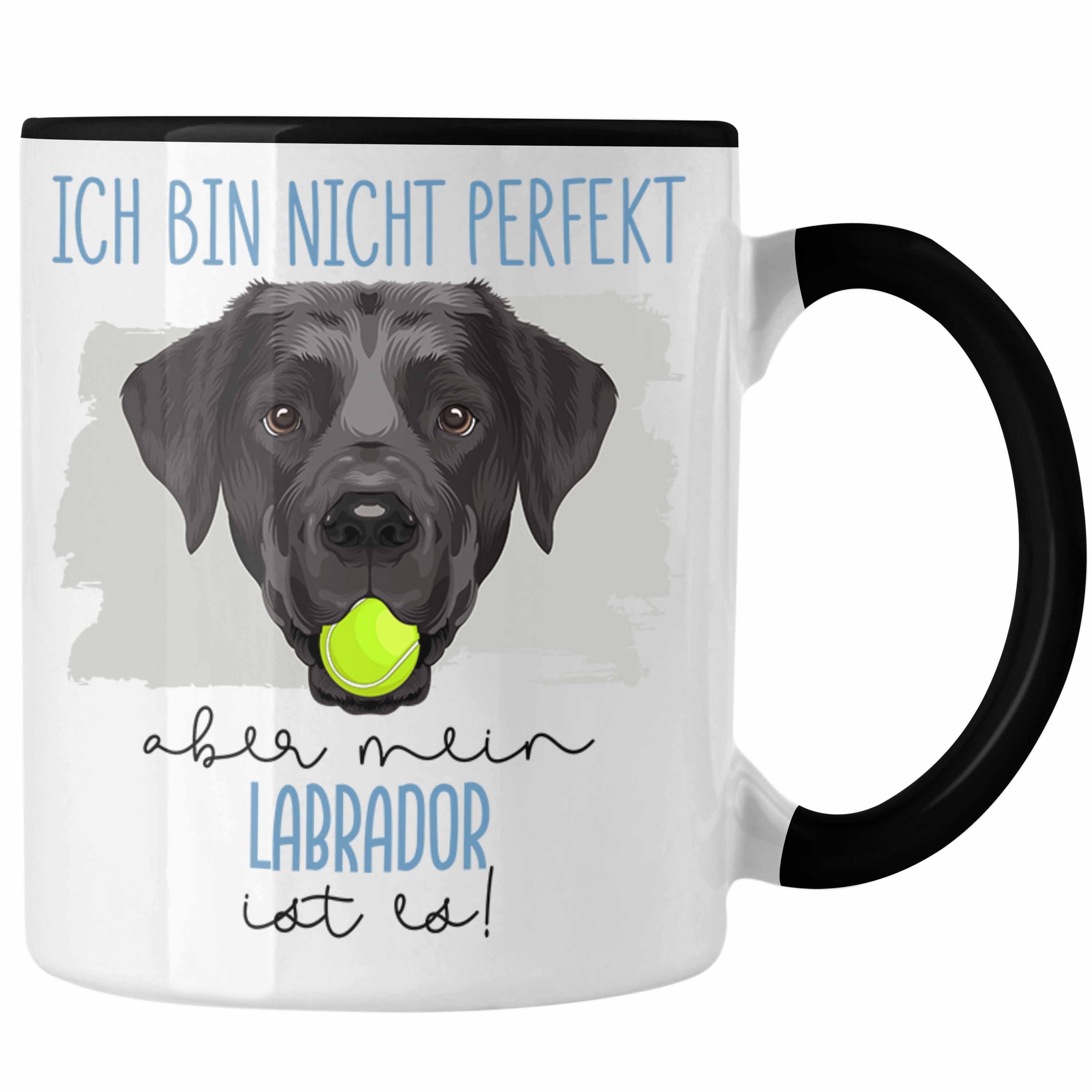 Trendation Tasse Labrador Besitzer Tasse Geschenk Lustiger Spruch Geschenkidee Besitzer Schwarz