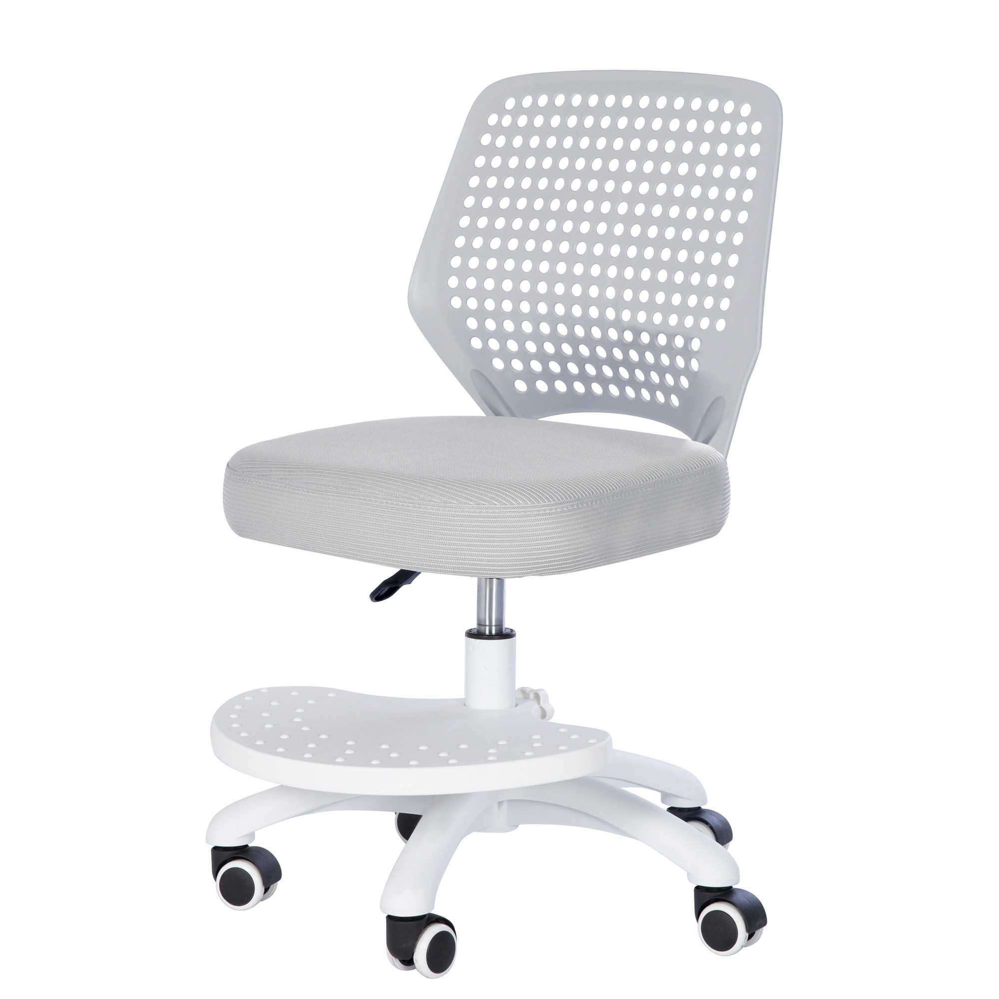 roba® Schreibtischstuhl Smart Grow Basic - Bürostuhl Kinder - Ergonomischer Drehstuhl (Stufenlos Höhenverstellbar), stabiles Gestell aus Metall - ab 3 Jahren - ideal für Schulkinder