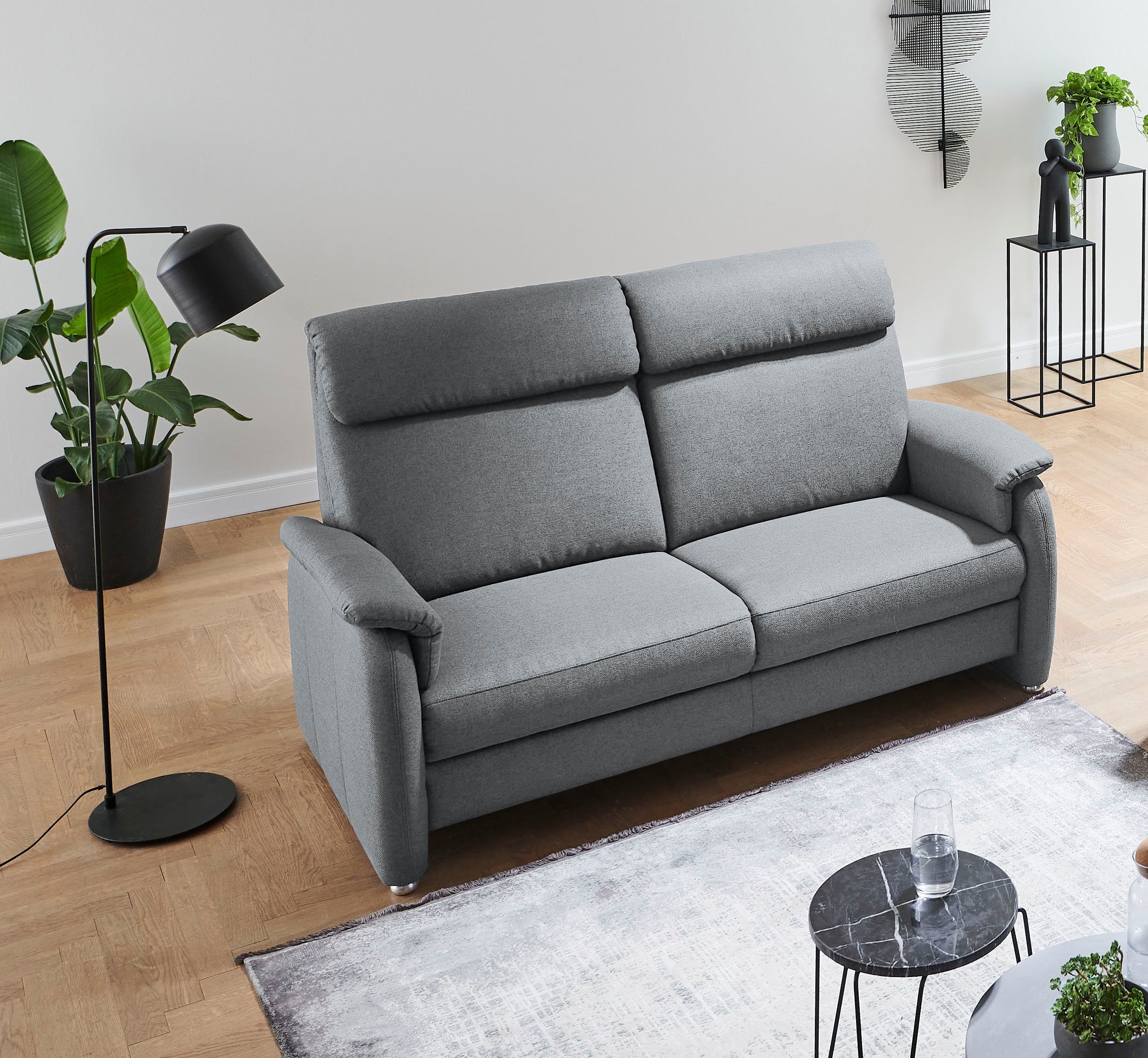 Home affaire 2-Sitzer Turin auch mit Easy care-Bezug: leicht mit Wasser zu reinigen, mit hochwertigem Federkern, hoher Rücken bietet besonderen Komfort