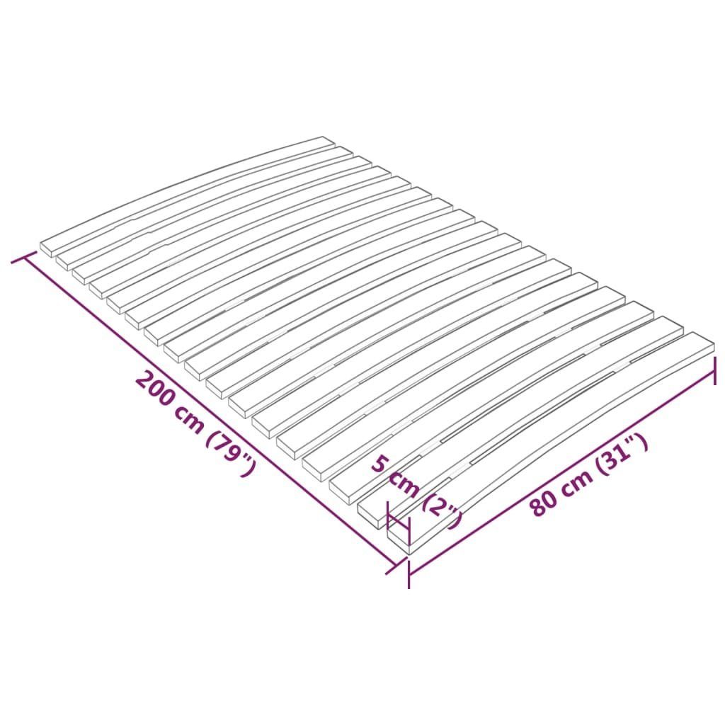 Lattenrost »mit 17 Latten 80x200 feature-kopfteil-verstellbar, Fußteil Kopfteil cm«, tinkaro, feature-fusteil-verstellbar