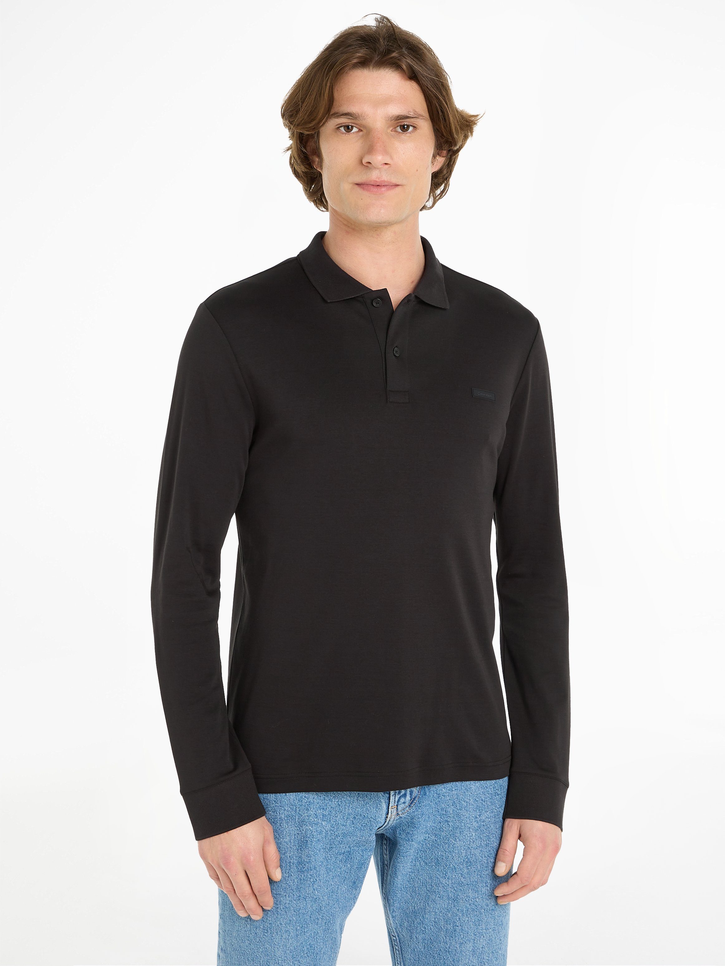 SMOOTH LS POLO Calvin COTTON Poloshirt Klein SLIM