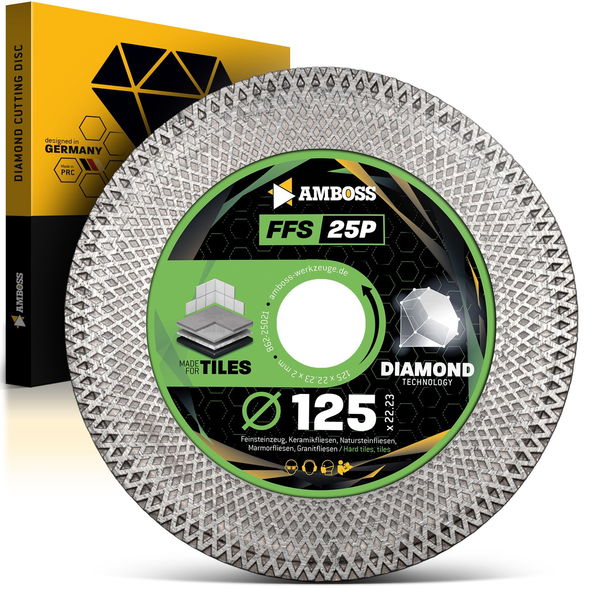 Amboss Инструментe Diamanttrennscheibe Amboss FFS 25P Diamant Trennscheibe 125 x 2 x 22.2