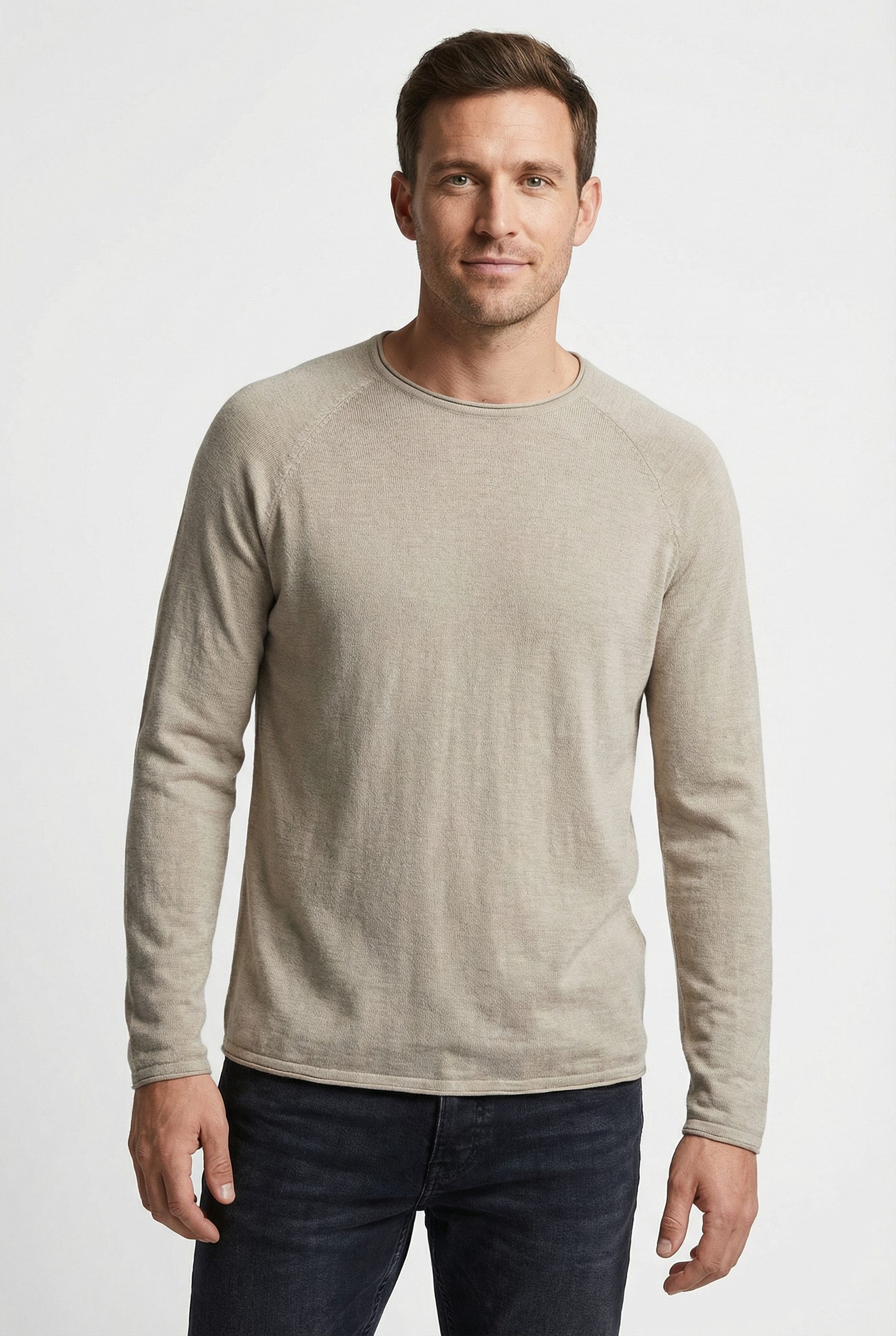 Jack & Jones PlusSize Rundhalspullover JJBREEZE KNIT CREW NECK PLS