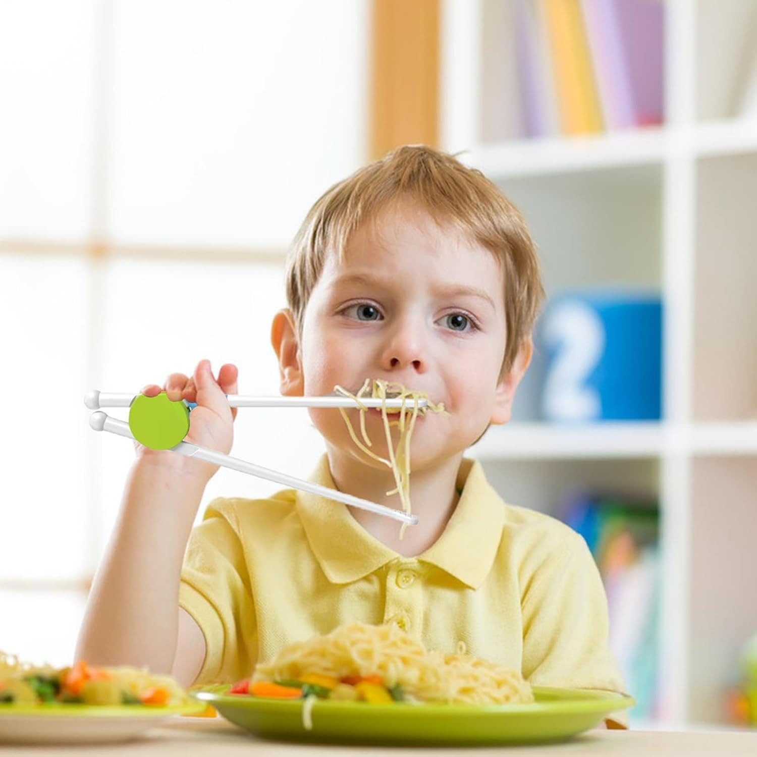 FELIXLEO Essstäbchen Ideal fuer Zuhause und Schule zur Foerderung der Selbstaendigkeit