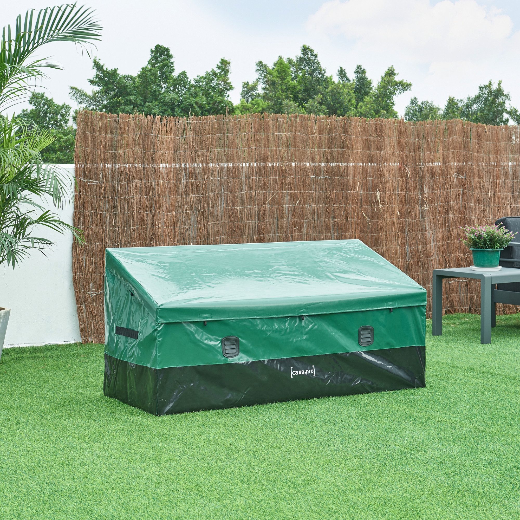 casa.pro Auflagenbox, »Alanno« Gartenbox aus wasserdichter Plane 155x64x75cm