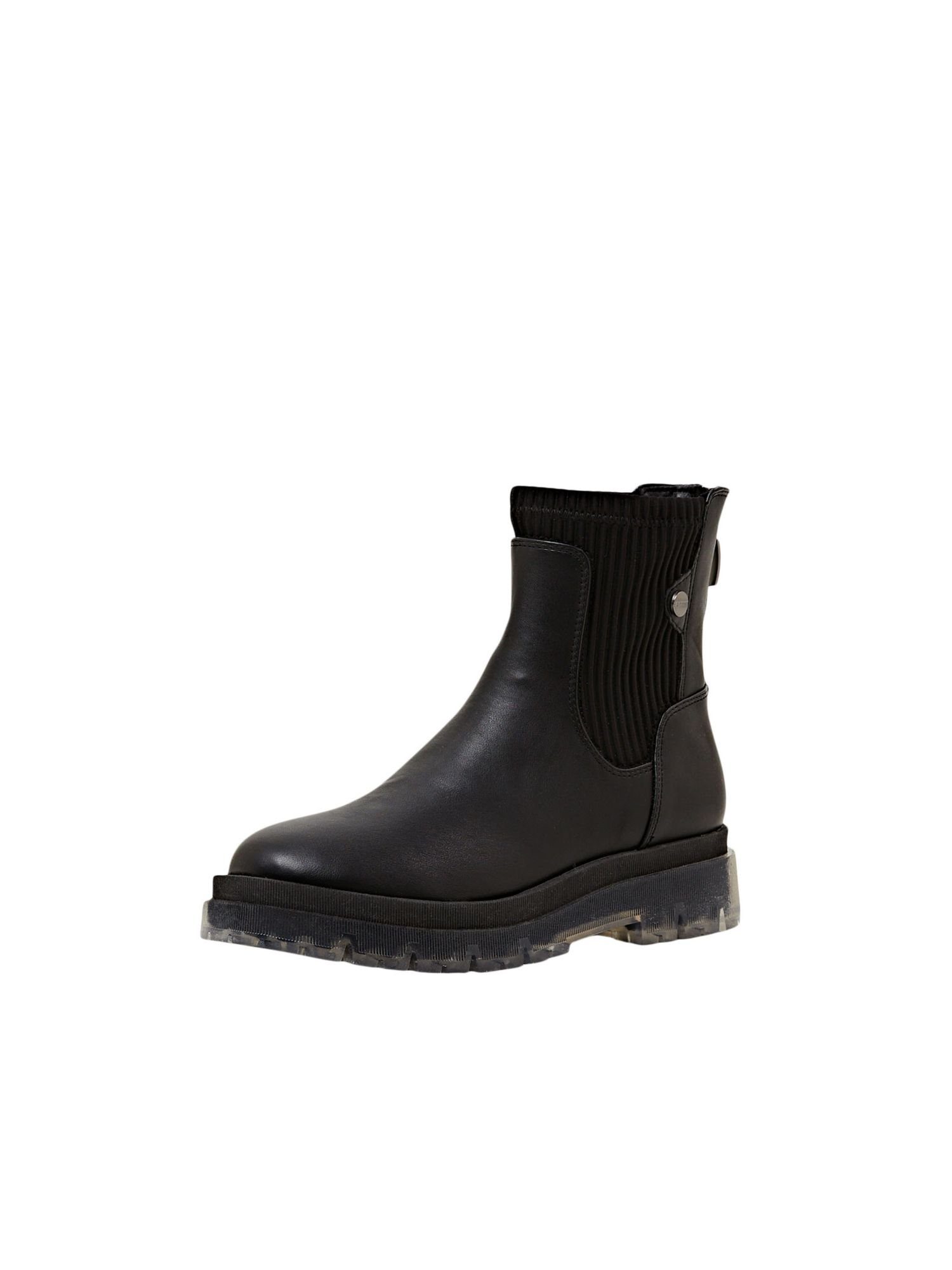 Esprit Grobe Boots in Lederoptik Stiefelette