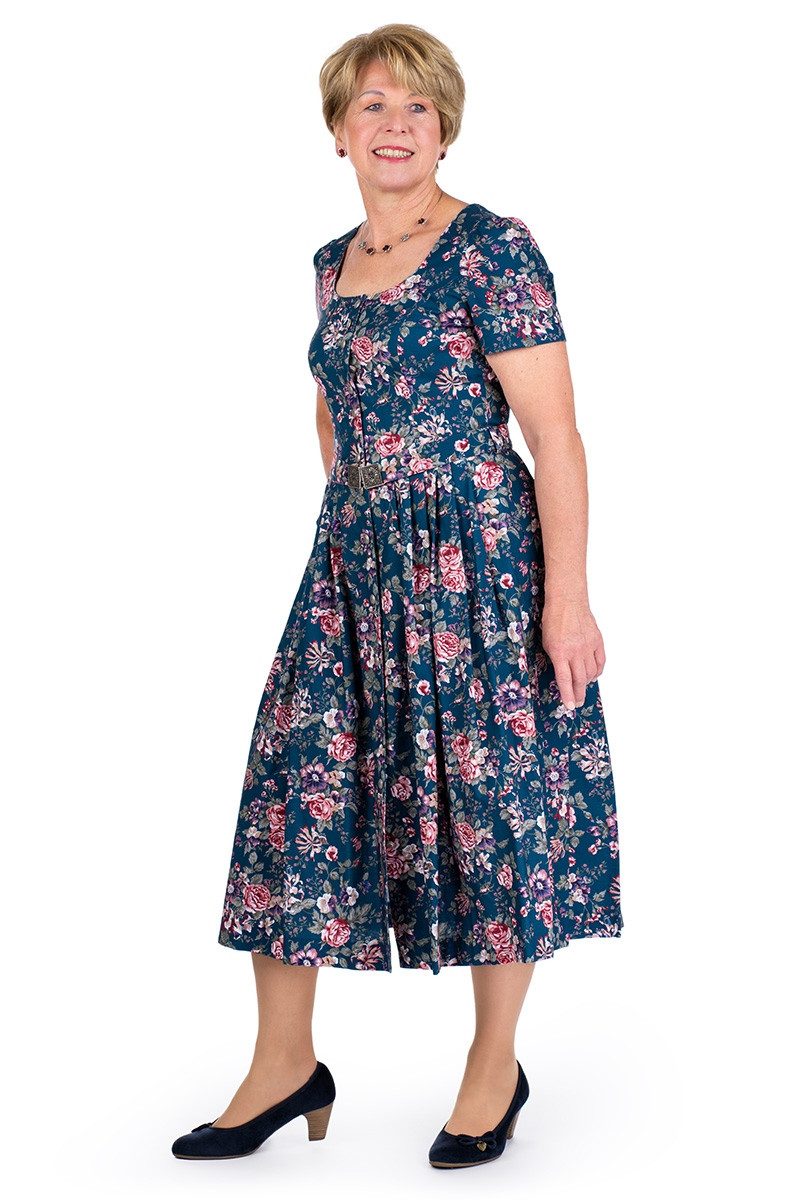 Berwin & Wolff Trachtenkleid Trachtenkleid - NOVALIE - marine/geblümt – Bild 4 von 5