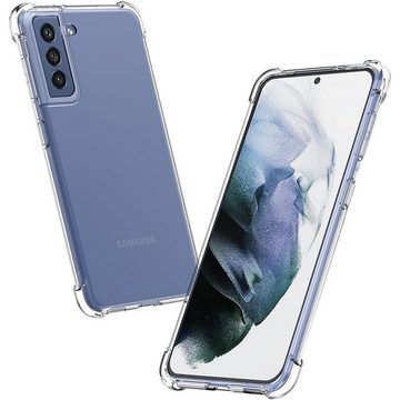 CoolGadget Handyhülle Anti Shock Rugged Case für Samsung Galaxy S22 6,1 Zoll, Slim Cover Kantenschutz Schutzhülle für Samsung S22 Hülle Transparent