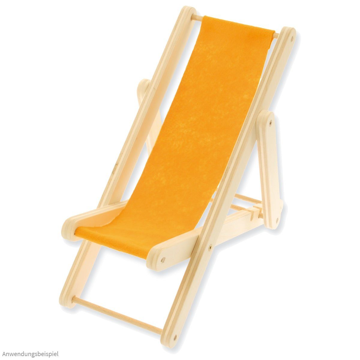 matches21 HOME & HOBBY Mini Liegestuhl 30 cm Bausatz Kinder Holzbaukasten