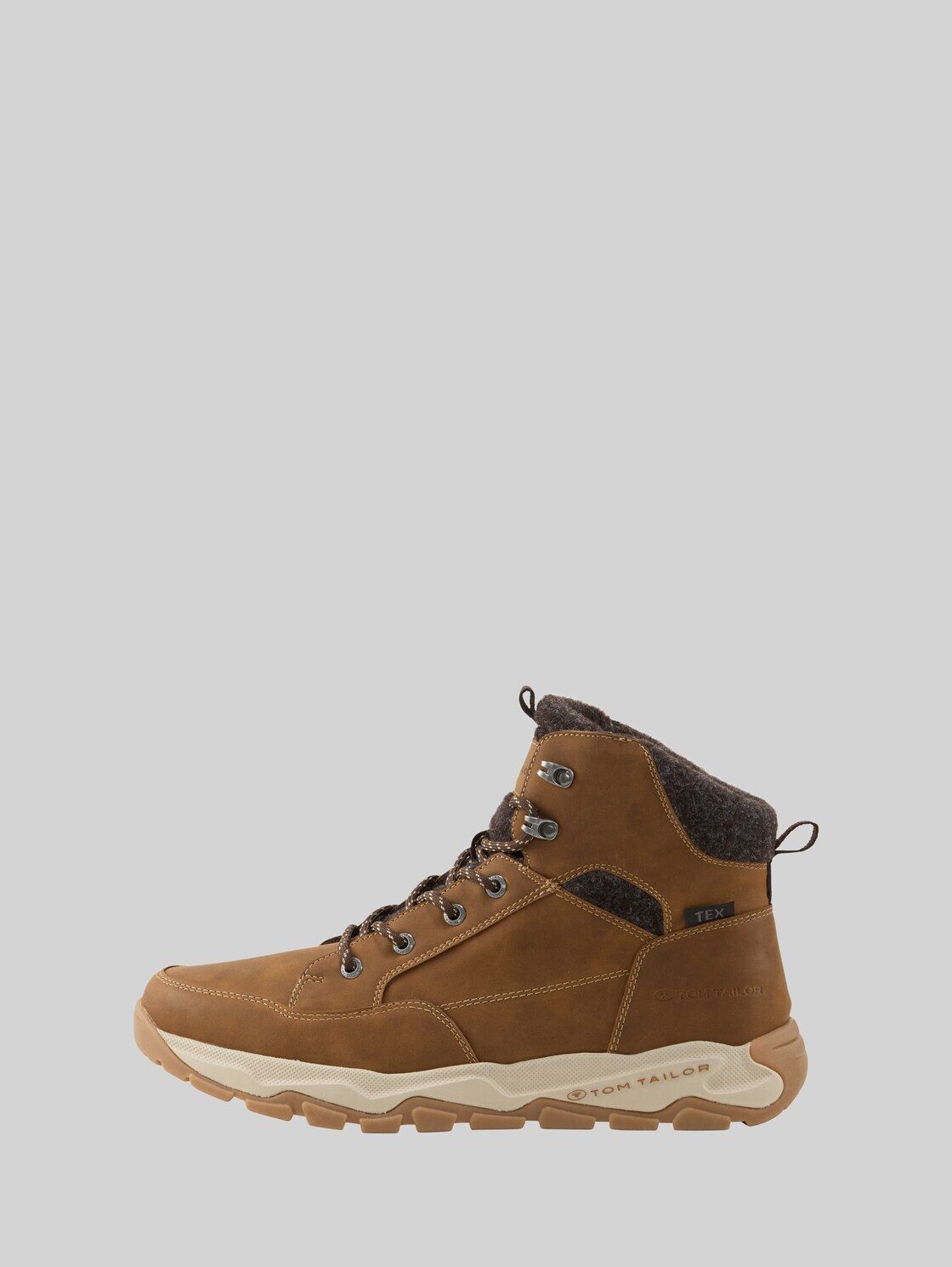 TOM TAILOR Shoes Licence Winterstiefel Wasserfeste Schnürstiefel mit Fütterung