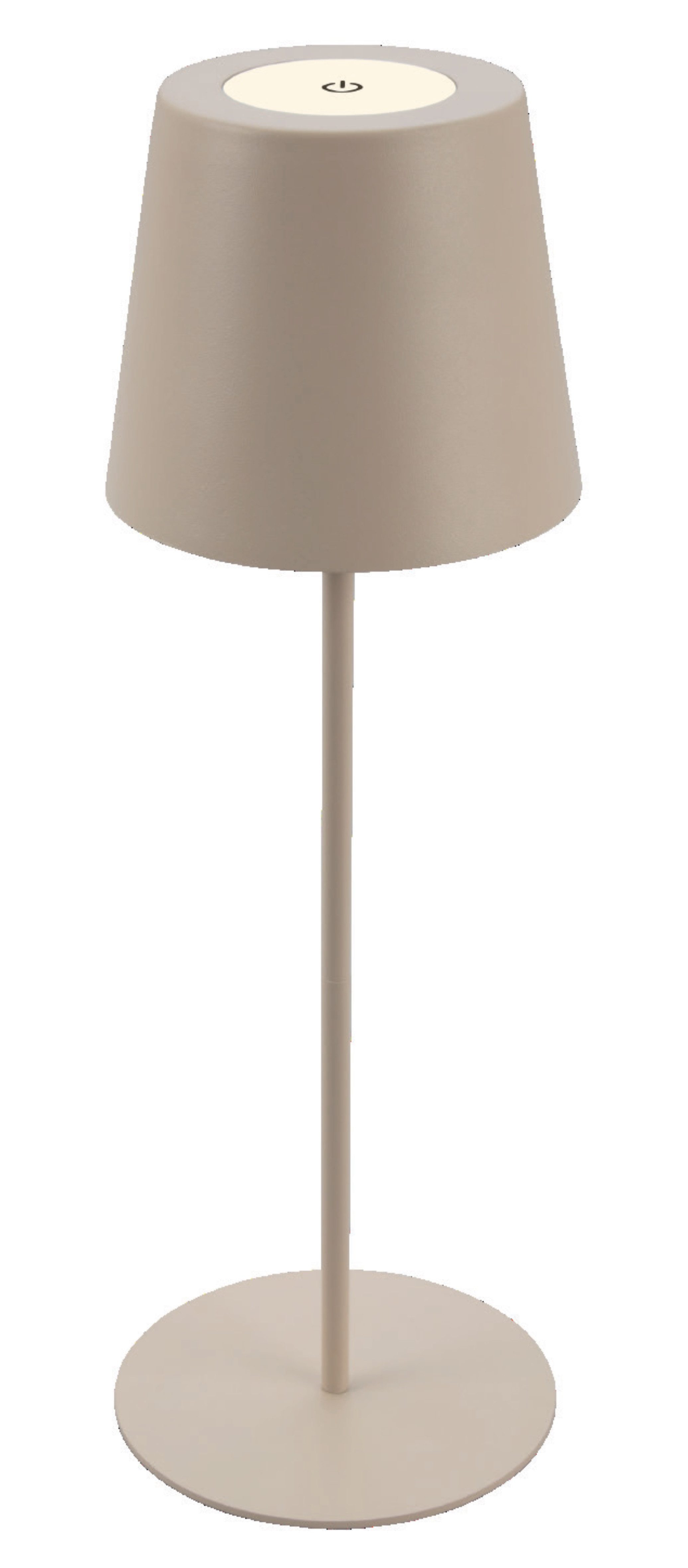 TRANGO LED Tischleuchte, Beige LED Tischlampe günstig online kaufen