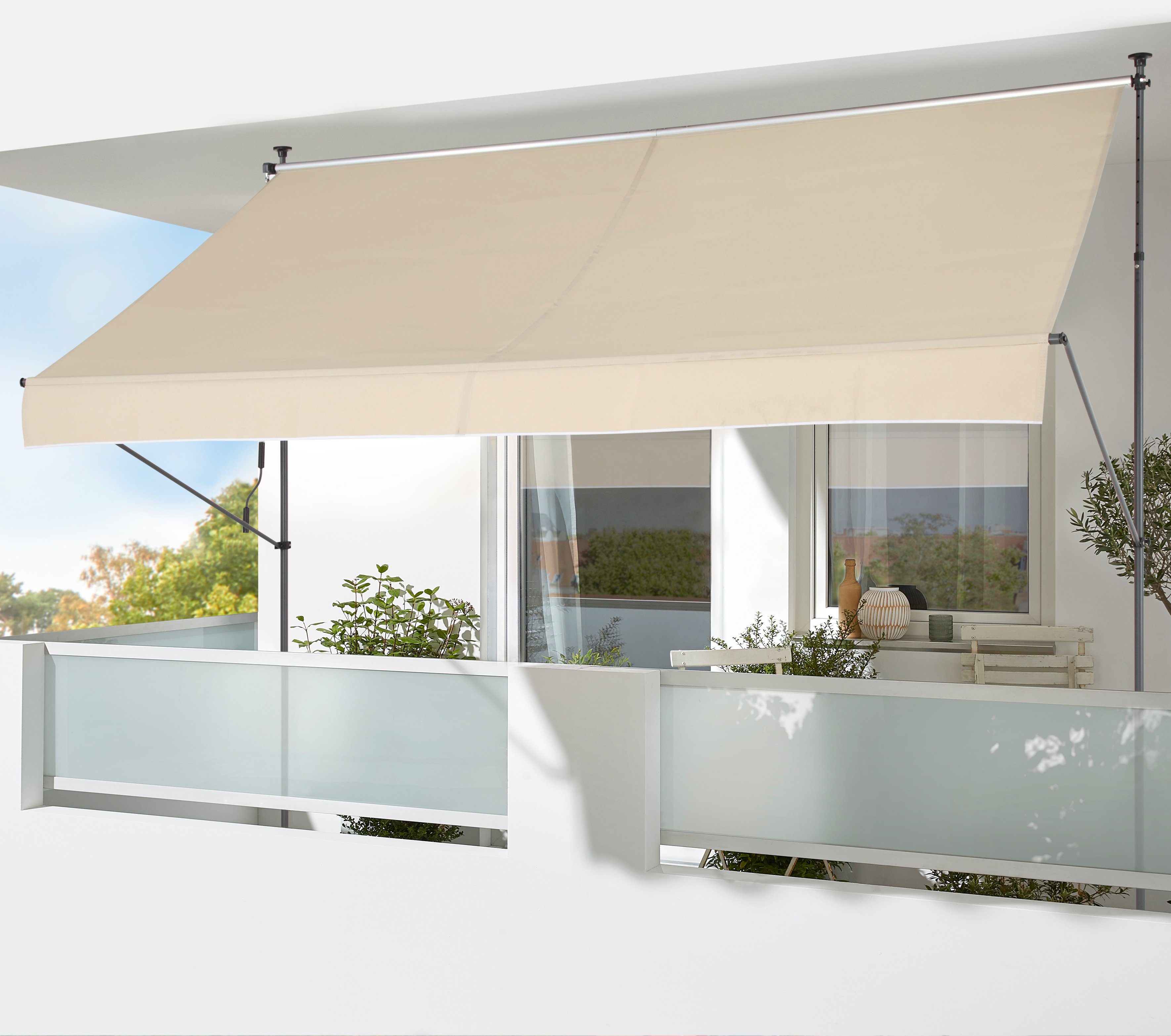 KONIFERA Klemmmarkise Breite/Ausfall: 400/150 cm günstig online kaufen