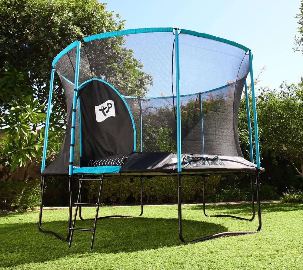 TP Toys Gartentrampolin Genius 12, (1 tlg), Für Kinder ab 6 Jahren, Traglast 130 KG, LxHxB 365x365x269cm