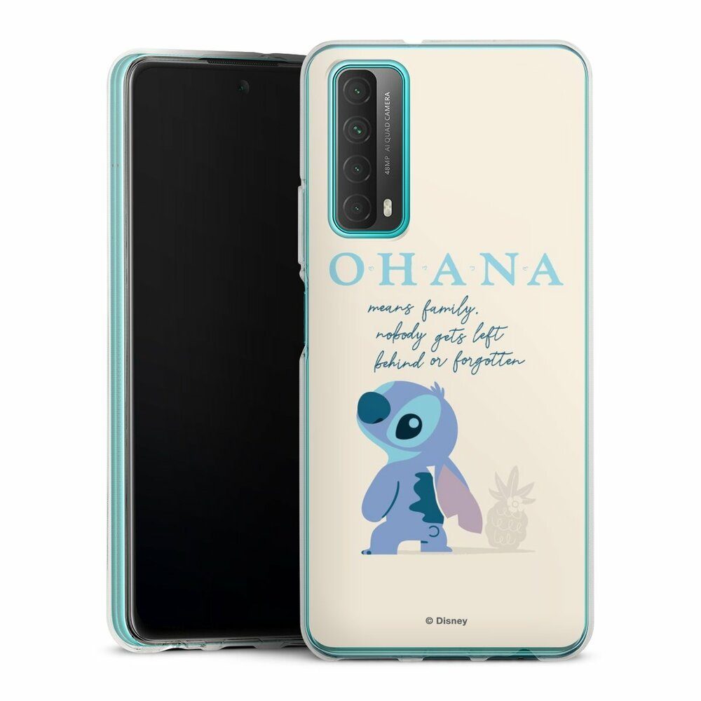 DeinDesign Handyhülle Lilo & Stitch Offizielles Lizenzprodukt Disney Ohana  Stitch, Huawei P Smart 2021 Silikon Hülle Bumper Case Handy Schutzhülle