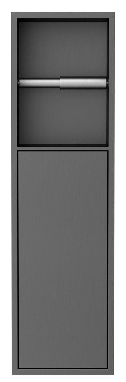 Sapho Toilettenpapierhalter DENBO Unterputz-Toilettenpapierhalter, 600x170mm, Edelstahl, gun metal, Sapho-1301-60B