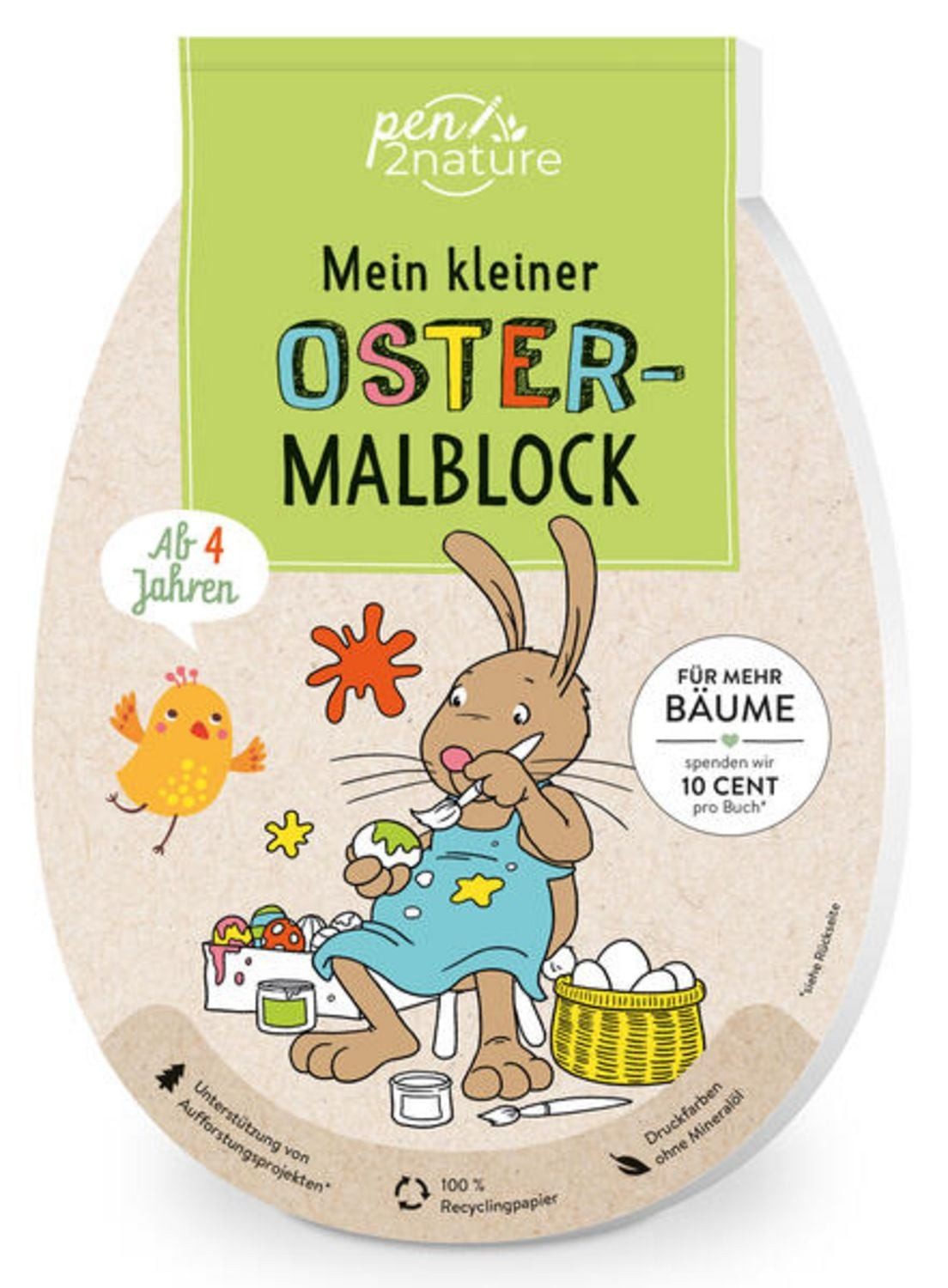 Mein kleiner Oster-Malblock für Kinder ab 4 Jahren / diverse