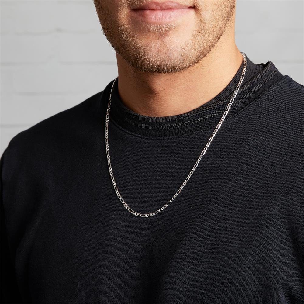 JEWLIX Silberkette 925 Silber Figarokette 3,5mm Länge wählbar inkl Etui FK0 günstig online kaufen
