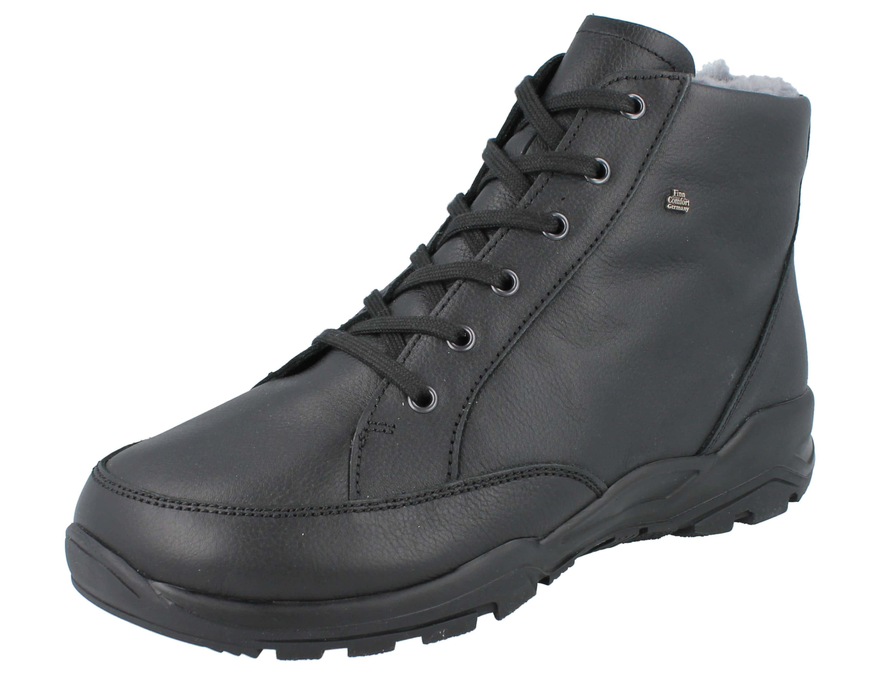 Finn Comfort FINN COMFORT Erding Herren Winterstiefel Reißverschluss schwarz Winterstiefel Wechselfußbett