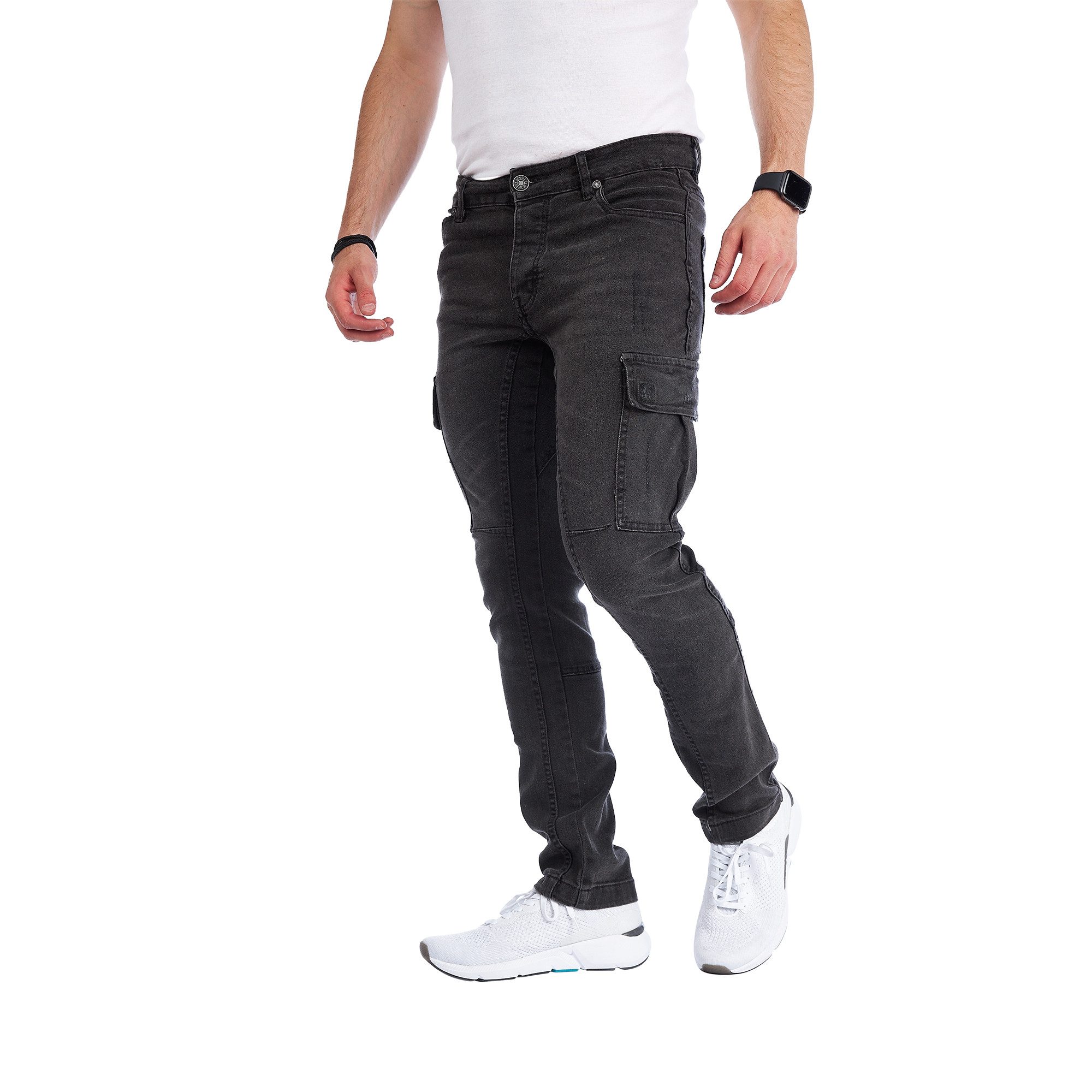 Styleko Chinohose 8004 Styleko Cargohose Herren Jeans Cargohose männer Jean günstig online kaufen