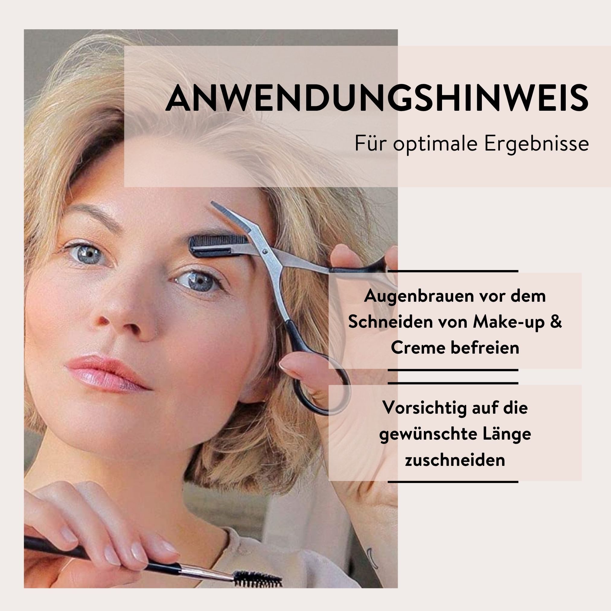 PARSA Beauty Augenbrauenschere Essential Augenbrauenschere, Präzise & Fein geschliffen – Bild 5 von 5