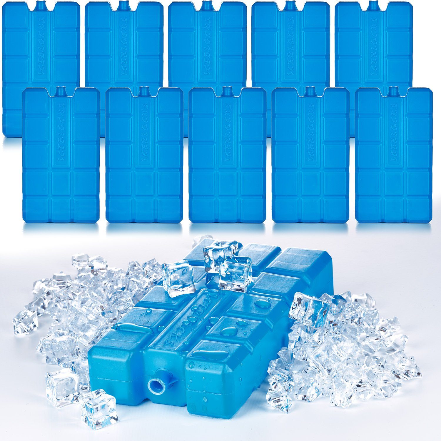 BigDean Kühlakku 10x Kühlakkus je 200ml 12h Kühlung für Kühltasche & Kühlbox Made