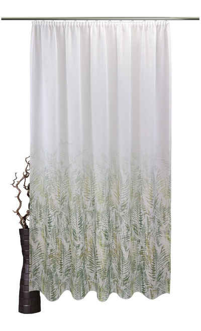 Vorhang Alessa, VHG, Kräuselband (1 St), halbtransparent, Polyester, Digitaldruck, Farbverlauf, Aquarell, Breite 145 cm