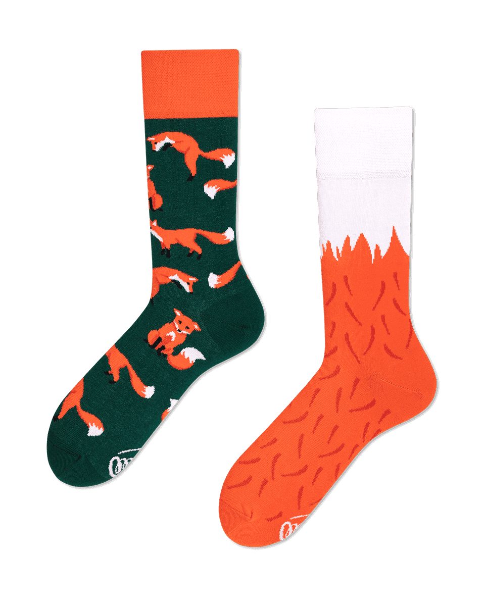 Many Mornings Freizeitsocken Many Mornings Socken The Red Fox (1 Paar, 1-Paar, 1 Paar) immer ein dismatching Paar