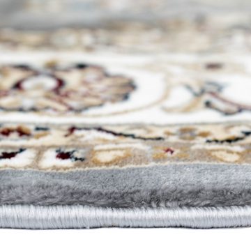 Teppich Orientalischer Teppich mit Verzierungen in creme grau, TeppichHome24, rechteckig, Höhe: 15 mm
