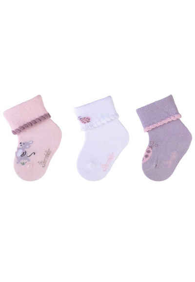 Sterntaler® Feinsöckchen Baby-Socken 3er-Pack Maus (3-Paar)