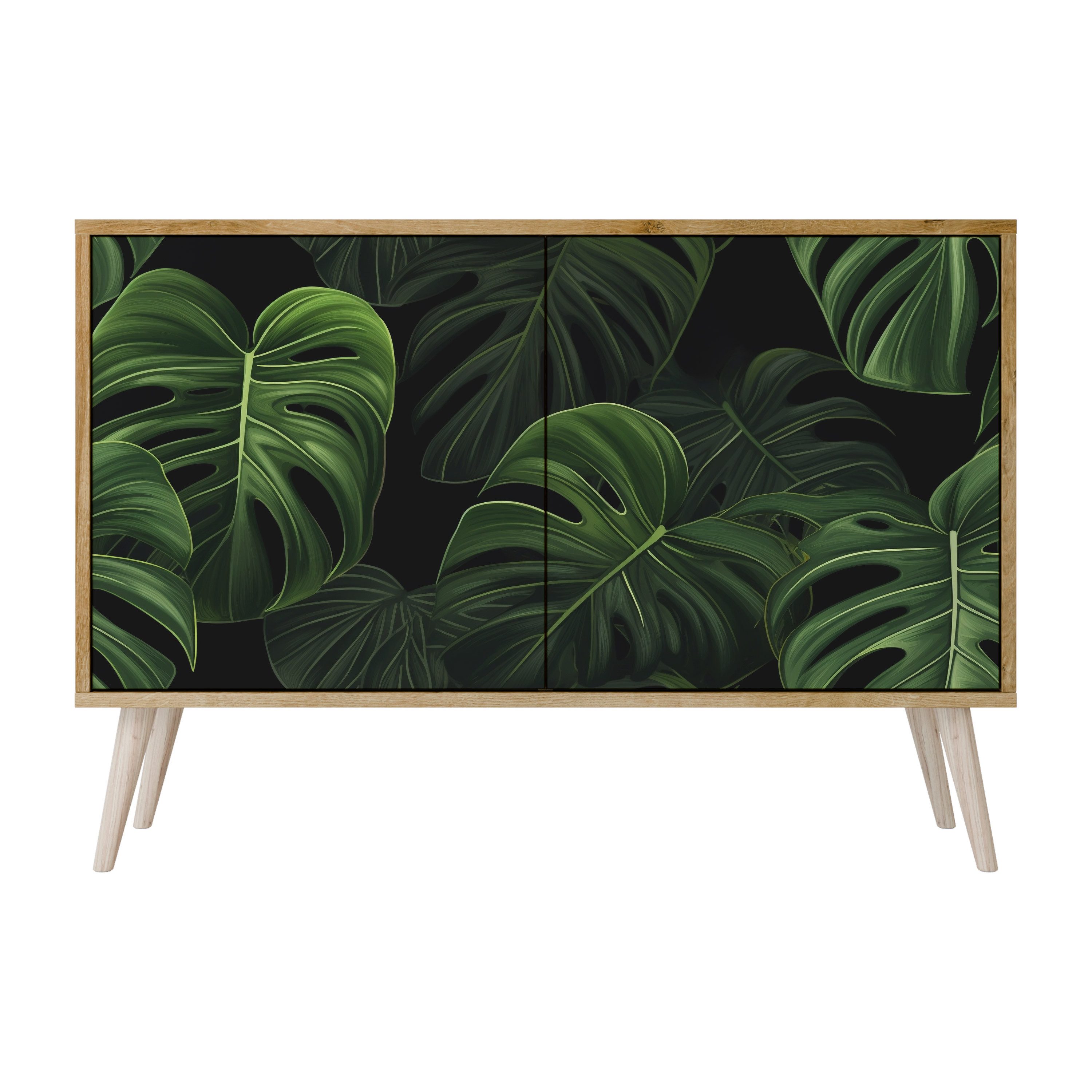 SPACEREBELS Kommode Sideboard Komodenschrank Möbel für Wohnzimmer Flur Esszimmer, mit 2 Türen oder mit 3 Türen